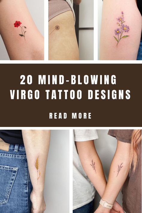 One of the most unique persons you’ll meet is Virgo. Because of their overwhelming compassion and kindness, which guarantees their lifelong relationship… Virgo Flower Tattoo, Virgo Flower, Aster Flower Tattoos, Virgo Tattoo Designs, Virgo Constellation Tattoo, Virgo Symbol, Goddess Of Justice, Asian Meals, Virgo Constellation