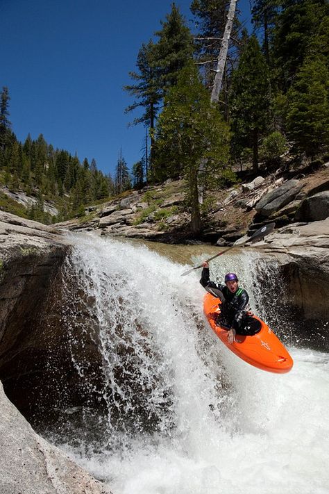 "Kayaker on Silver Creek 16" - This kayaker was photographed on Silver Creek - South Fork, near Icehouse Reservoir, CA. Kayaking Ideas, River Kayak, People Outdoors, George Hamilton, White Water Kayak, River Kayaking, Kayaking Tips, Kayak Paddle, Kayak Adventures