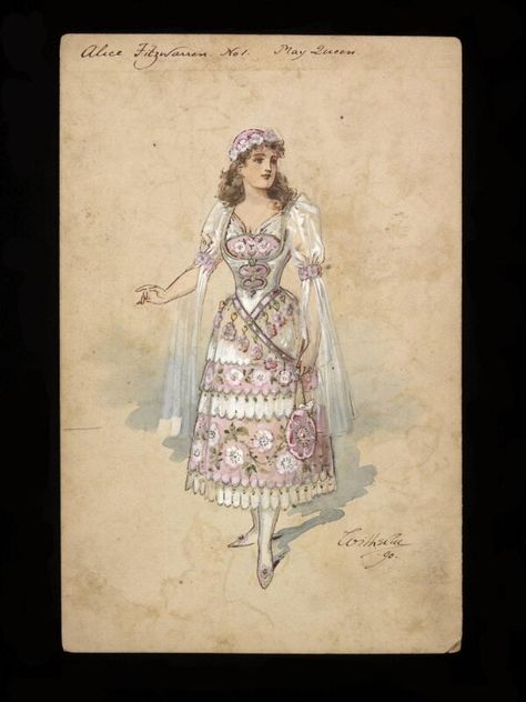 Wilhelm Pantomime, 1890s Fashion, May Queen, Amazing Artists, Christmas Illustrations, Artist Materials, Pink And White Dress, Costume Inspo, Pantomime