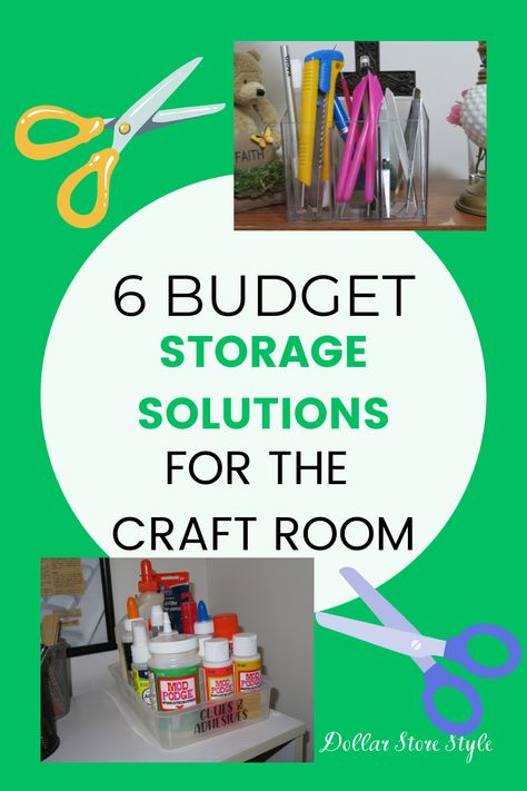 Try these inexpensive storage ideas from dollar stores. Craft room storage can be found beyond the craft aisle. Dollar Store Craft Storage Ideas, Cheap Craft Room Storage Ideas, Dollar Store Storage, Craft Storage Ideas For Small Spaces, Plastic Container Crafts, Budget Storage, Dollar Tree Storage, Craft Storage Solutions, Craft Storage Box