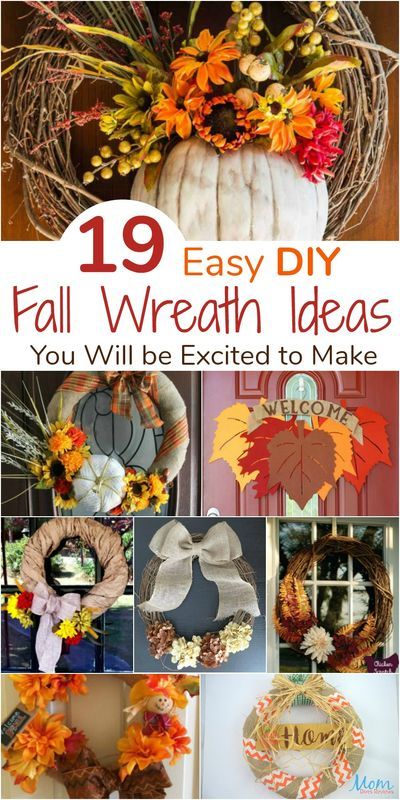 Easy Fall Wreaths Diy, Fall Wreaths Diy, Diy Fall Wreath Ideas, Fall Wreath Ideas, Easy Fall Wreaths, Halloween Decorations Diy Outdoor, Diy Fall Wreath, Fall Crafts Diy, Fall Crafts For Kids