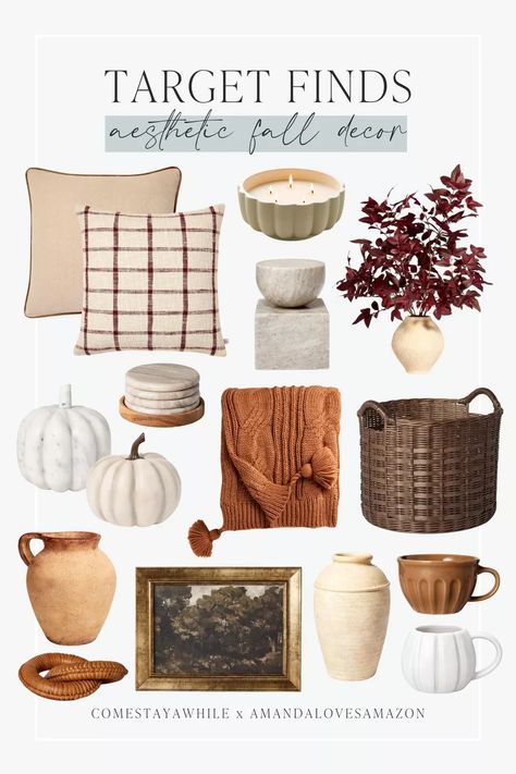 I found the cutest aesthetic fall decor from @target! Cute baskets, marble pumpkins, cozy blankets and much more! Get ready for fall now! 🍁 Come stay awhile, Amanda Vernaci, adorable fall decor, neutral fall decor, target finds. Follow comestayawhile for more authentic, affordable DIY home renovations, home decor, fashion picks, beauty favorites, humor, parenting, & more. Amandalovesamazon shops for budget friendly neutral, modern farmhouse home decor, beauty products, & trendy fashion styles. Marble Pumpkins, Fall Decor Neutral, Neutral Modern Farmhouse, Diy Home Renovations, Aesthetic Fall Decor, Target Fall, Neutral Fall Decor, Modern Farmhouse Home Decor, Modern Farmhouse Home