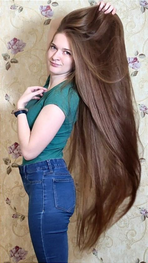 Nyata ❤️ Super Long Hair ✨ Rapunzel on Instagram: “Like Rapunzel waiting for the prince 😄🔥 Which photo is the best?” Long Hair Rapunzel, Black Long Hair, Long Hair Goals, Hair Job, Long Hair Models, Long Hair Hairstyles, Rapunzel Hair, Long Beautiful Hair, Long Silky Hair