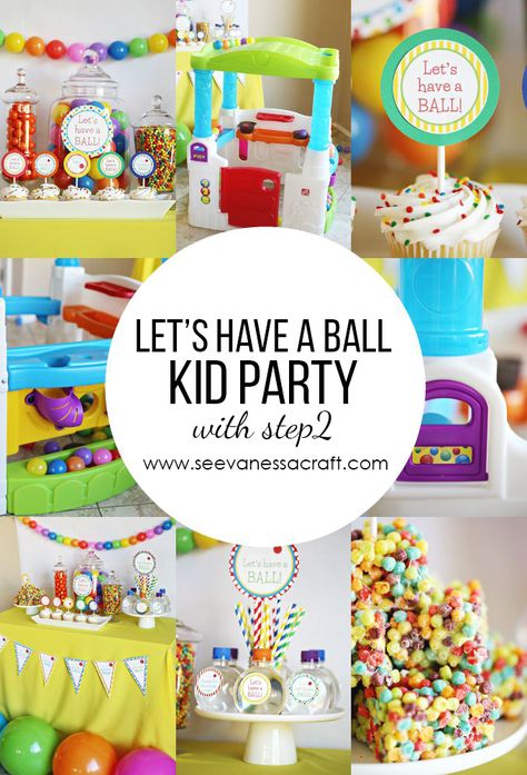 Let’s Have a Ball Kid Party | When the new Wonder Ball Fun House arrived on my doorstep, I knew I just had to plan a ball themed party to go with it. This would make for such a fun first birthday party, what toddler doesn’t love balls! Ball Theme Birthday, Ball Theme Party, Ball Birthday Party, Ball Birthday Parties, Second Birthday Ideas, Ball Birthday, 2nd Birthday Party Themes, Birthday Party Activities, Fun House