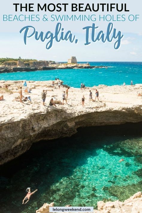 Puglia's beaches are among the best in Italy. Find out where to find the best beaches in Puglia, Italy, here! Puglia Beaches, Italy Tourism, Italy Beaches, Italy Travel Tips, Puglia Italy, Italy Travel Guide, Voyage Europe, Visit Italy, Europe Travel Destinations