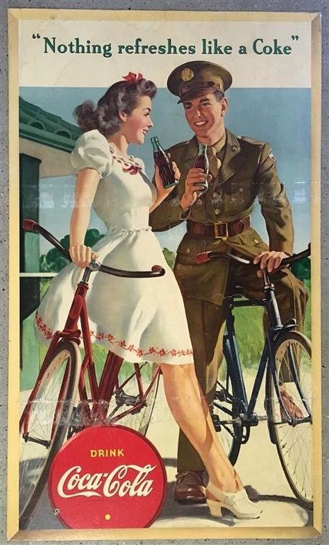 Vintage Posters Women, 50s Posters, Coca Cola Poster, Coke Drink, Coke Ad, Person Photography, 50s Art, Coca Cola Ad, Vintage Coke