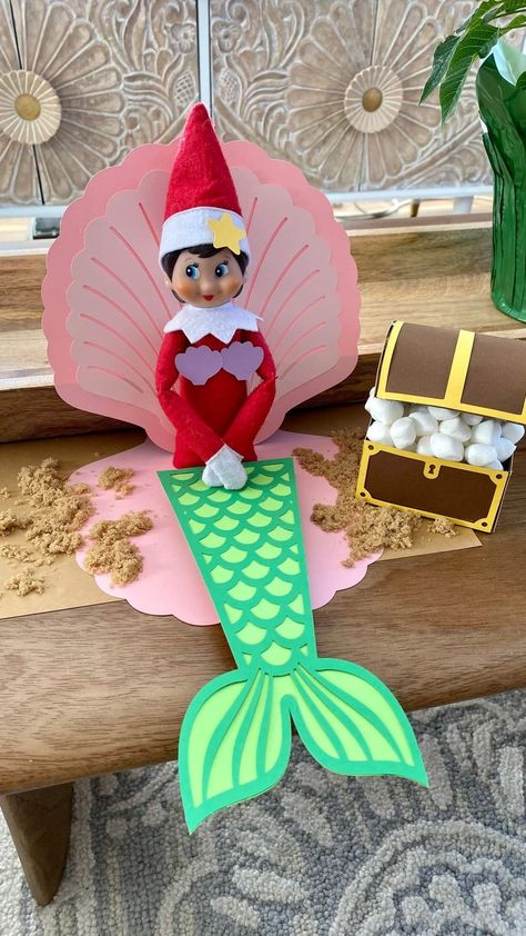 Elf Mermaid Ideas, Elf On The Shelf 2022 Ideas, Elf Ideas Easy, Elf Games, Elf Shelf, Elf Kit, Elf Magic, Awesome Elf On The Shelf Ideas, Elf Activities