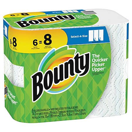 Bounty Paper Towels, Walmart Deals, Paper Towel Roll Crafts, Canadian Tire, Paper Towel Rolls, White Towels, Office Max, Paper Towels, Sheet Sizes