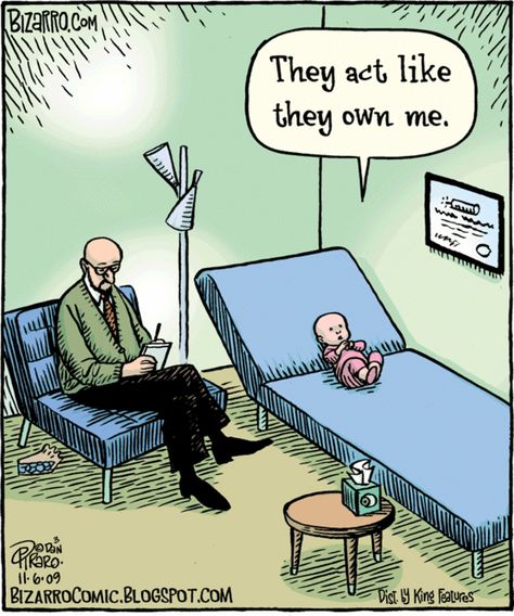 Bizarro-Comics-Dan-Piraro I Hate It Here, Bizarro Comic, Parenting Comics, Therapy Humor, Psychology Humor, Cartoon Strip, Cartoon Jokes, Funny Cartoon, Funny Cartoons