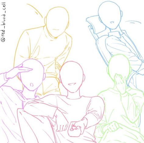 Anime Group Reference, 5 Group Pose Reference, Ych Base 5 People, 5 People Drawing Poses, Group Poses Drawing 5 People, Anime 5 Friends Group Base, Base Art Pose Reference Group, Drawing Pose 5 People, Anime Base 5 People