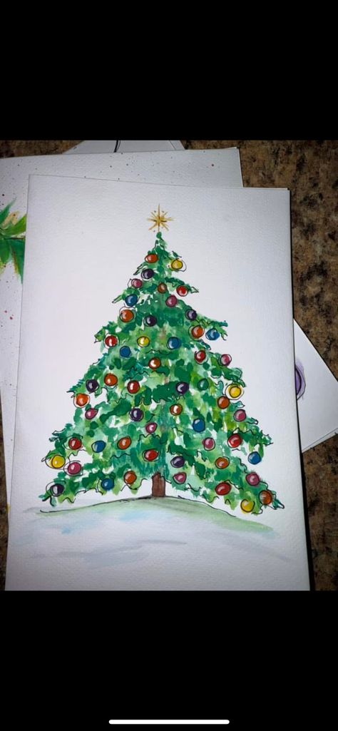 Drawing With Alcohol Markers, Drawings With Markers, Christmas Drawings, Marker Drawing, Christmas Drawing, Alcohol Markers, Painting & Drawing, Watercolor Art, Markers