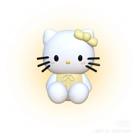 Hello Kitty App Icons Aesthetic, Light Yellow Icons, Yellow Png Icons, Yellow Homescreen, Yellow Hello Kitty, Yellow Widgets, Aesthetic Hello Kitty, Yellow Png, Carrd Png