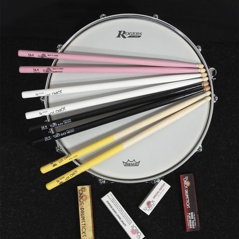 Drumsticks For Drums, Drummer Oc, Cool Drumsticks, Music Studio Room, Studio Room, Fame Dr, Guitar Picks, Music Studio, Drum Kits