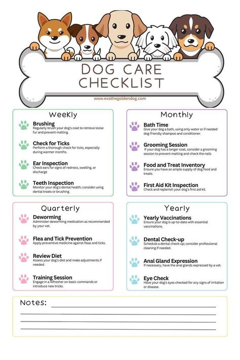 Yearly Tasks, Dog Care Checklist, Dog Owner Tips, Animal Infographic, New Puppy Checklist, Puppy Checklist, Puppies Tips, Puppy Mom, Dog Advice