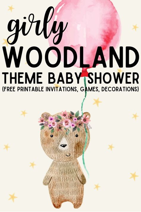 Whimsical Woodland Baby Shower Ideas, Pink Woodland Baby Shower Theme, Woodland Themed Baby Shower Girl, Baby Girl Woodland Shower Ideas, Baby Shower Woodland Theme Girl, Woodland Girl Baby Shower Theme, Girl Baby Shower Themes Fall, Girly Woodland Baby Shower Theme, Woodland Theme Baby Shower Girl