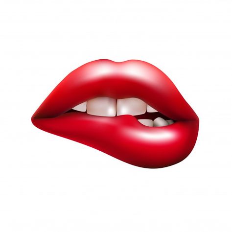 Mordida de labio rojo Vector Premium | Premium Vector #Freepik #vector #personas #color #mujeres #humano Love Emoji Art, Calin Gif, Lips Illustration, Pop Art Lips, Lips Art Print, Iphone Wallpaper Blur, Art Lips, Hot Love Quotes, Lip Wallpaper