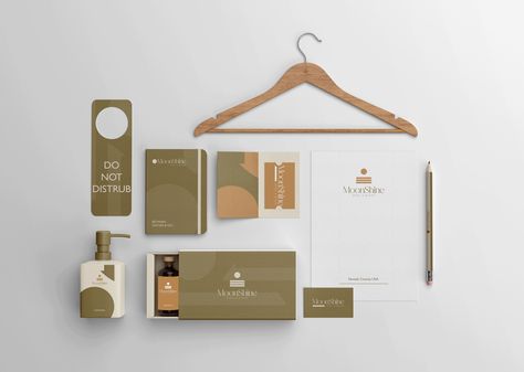 Logo and branding for a new hotel & resort - Moonshine. Resort Branding, Space Branding, Welcome Card, Hotel Branding, Hotel Project, Logo And Branding, Branding Design Inspiration, Seminyak, Hotel Resort