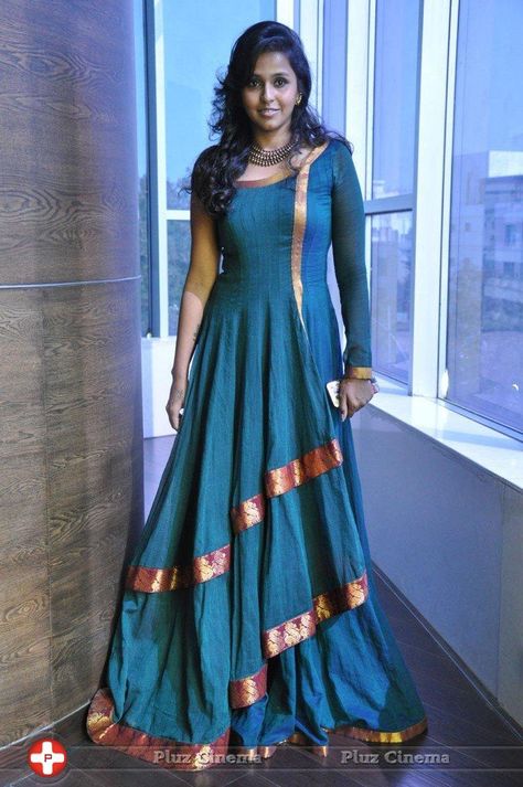 • pinterest: @garimajani • Long Dresses Indian Style, Dresses Indian Style, Indian Long Dress, Kurti Top, Attractive Dresses, Long Gown Design, Long Kurti, Sari Dress, Long Gown Dress