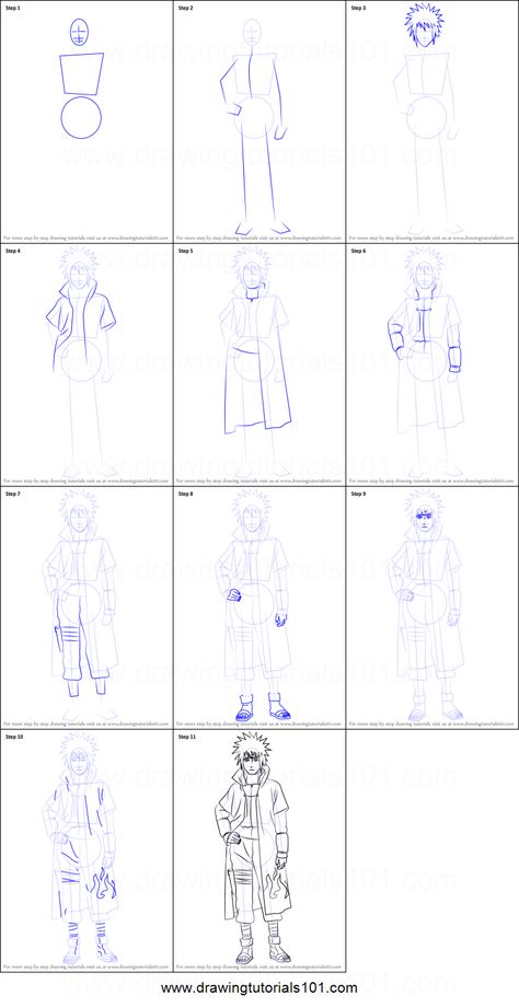 How to Draw Minato Namikaze from Naruto Printable Drawing Sheet by DrawingTutorials101.com Minato Namikaze Drawing, How To Draw Anime Characters, Minato Drawing, How To Draw Naruto, Disney Drawing Tutorial, Hellboy Art, Wolf Sketch, Minato Namikaze, Anime Lineart