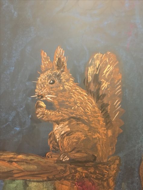 Waldorf Chalk drawings- Scamper the Squirrel Chalkboard Pictures, Fun Chalk Art, Blackboard Drawing, Waldorf Art, Blackboard Art, Chalk Pastel Art, Middle School Art Projects, Chalkboard Drawings, Chalk Drawings