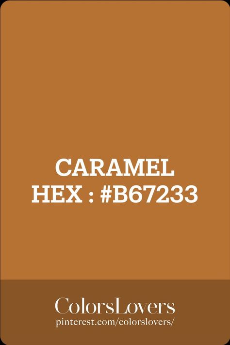 CARAMEL Hex Color, Hex Colors, Caramel Color, Brown Aesthetic, Color Trends, Caramel, Color Palette, Google Search, Color