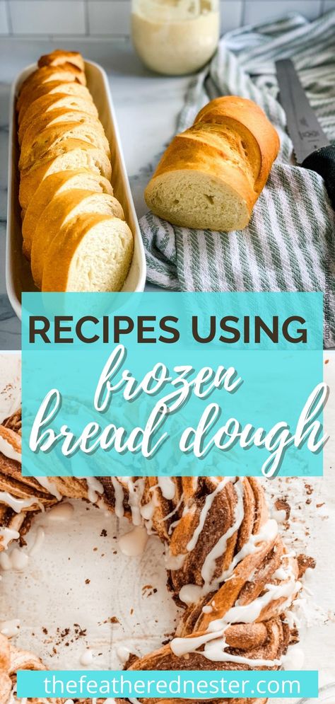 Frozen Dough Recipes Ideas, Frozen Rolls Recipes, Rhodes Bread Dough Recipes, Frozen Dough Recipes, Using Frozen Bread Dough, Breakfast Pull Apart Bread, Making Yeast, Frozen Bread Dough Recipes, Rhodes Rolls Recipes