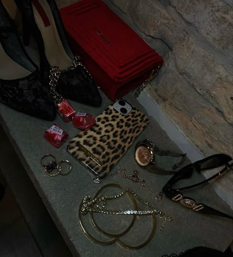 Mon cherry red aesthetic dark aesthetic femme fatale rockstar girlfriend dark feminine vampire vibes gold jewellery luxury luxe aesthetic leopard print lace heels Sade Core, Mob Wife Aesthetic, Wife Aesthetic, Fran Fine, Cherry Wine, Mob Wives, Mob Wife, Dark Feminine Aesthetic, Mia 3