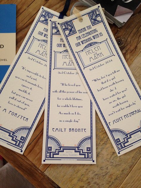 Wedding Favor Bookmark, Bookmark Wedding Favors, Wedding Color Schemes Blue, Wedding Layout, Book Themed Wedding, Wedding Colour, Wedding Colors Blue, Moody Wedding, Book Wedding