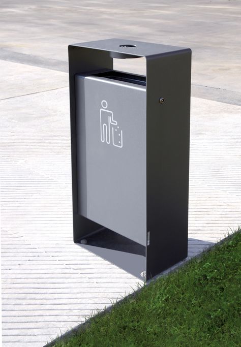 Urban Furniture Design, Cheap Patio Furniture, Litter Bin, Environmental Graphic Design, Concrete Furniture, Urban Furniture, Street Furniture, Trash Bins, Cheap Furniture