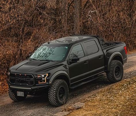 Black Ford Raptor, F150 Lifted, Black Cadillac, Tactical Truck, F150 Raptor, Ford Trucks F150, Ford F150 Raptor, Ford Ranger Raptor, Motorcross Bike