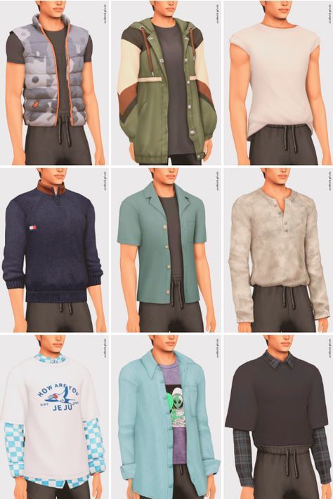 #sims #sims4customcontent #sims4cc #sims4ccfinds #sims4maxismatch #sims4lookbook #sims4 #ccsi ms4outfit Sims 4 Maxis Clothes Male, Sims 4 Cc Clothes Male Folder, Sims 4 Cc Casual Clothes Male, Maxis Match Men Clothes, Sims 4 Cc Clothes Male Streetwear, Sims 4 Male Sleepwear Cc, Sims 4 Cc Mm Male, Mens Cc Sims 4 Clothes, Sims Packs Cc