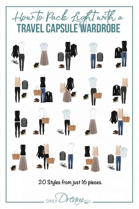 How to Pack Light with a Stylish Capsule Wardrobe for Travel Outfit Planner Printable, Travel Outfit Planner, Capsule Wardrobe For Travel, Fall Travel Wardrobe, Stylish Travel Outfit, Stylish Capsule Wardrobe, Travel Light Packing, Packing Wardrobe, Outfit Planner