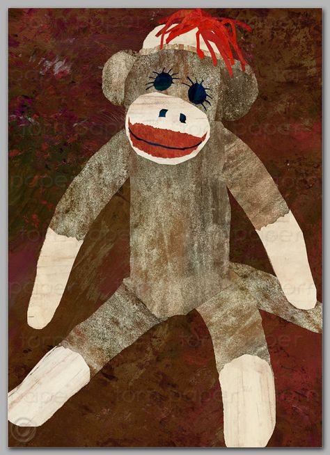 Hey, I found this really awesome Etsy listing at http://www.etsy.com/listing/156094558/sock-monkey-nostalgia-card-5x7-collage Sock Monkeys, Sock Monkey, Quote Cards, Collage Design, Art Card, Collector Dolls, Painted Paper, Child's Room, Retro Art