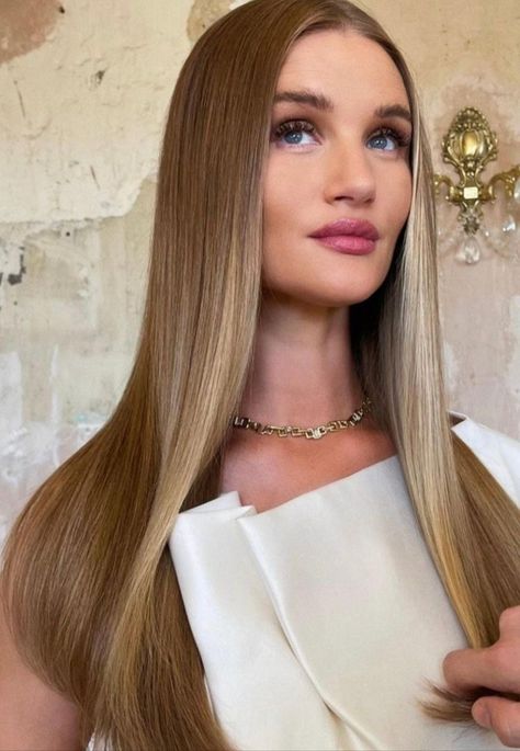 Rosie Huntington Hair, Blonde Haircuts, Dirty Blonde Hair, Rosie Huntington, Pigtail Hairstyles, Dark Blonde Hair, Blowout Hair, Blonde Hair Inspiration, Huntington Whiteley