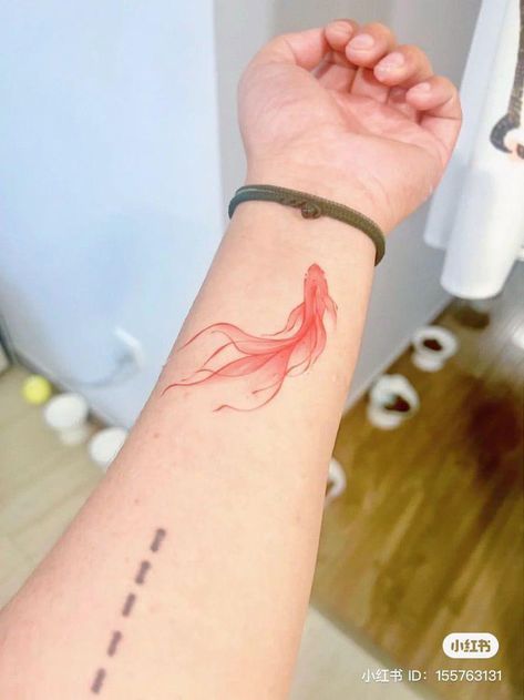 Blue And Red Tattoo, Red Color Tattoo, All Red Tattoo, Red Tattoo Sleeve, Red Tattoos Ideas, Red Sleeve Tattoo, Red Tattoos For Women, Red Ink Tattoo, Small Pretty Tattoos