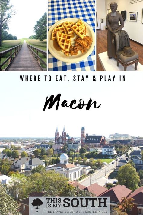 Macon is a nice and quaint historic city in Georgia perfect for visiting with this guide from This Is My South. From historical colleges to iconic music history locations, Macon has it all. Plus, Atlanta is less than two hours away. Make a trip to visit Macon Georgia using this guide. You won't regret it! #macongeorgia #georgia #travelingtips #macon Mercer University, Southern Usa, Southern Mansions, Girls Weekend Getaway, Macon Georgia, Southern Travel, Girlfriends Getaway, Otis Redding, Romantic Weekend Getaways