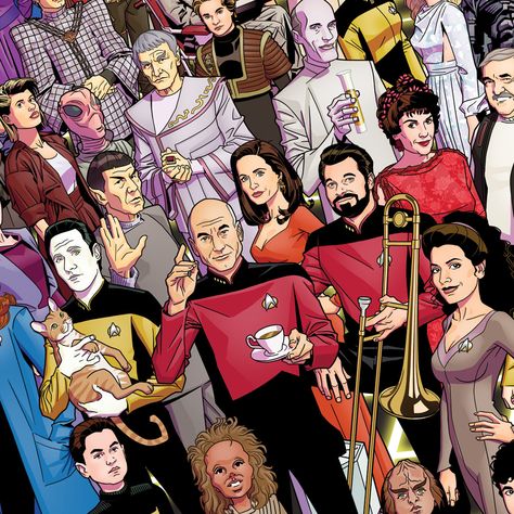 Star Trek The Next Generation 30th Anniversary Poster Set Star Trek Artwork, Star Trek Meme, Star Trek Vi, Fandom Star Trek, Anniversary Poster, Star Trek Poster, Science Fiction Series, Star Trek Series, Star Trek Images