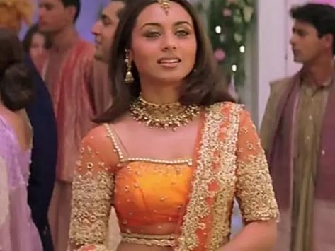 90s Bollywood Fashion, Fashion Quiz, Kuch Kuch Hota Hai, Alia Bhatt Photoshoot, Rani Mukerji, Bollywood Lehenga, 90s Bollywood, Bollywood Outfits, Indian Photoshoot