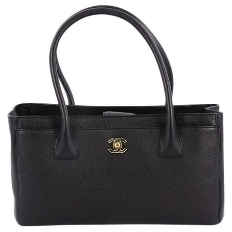 Chanel Cerf Executive Tote Leather Small Chanel Aesthetic, Everyday Accessories, Michael Kors Hamilton, Modern Woman, Classic Black, The Modern, Top Handle Bag, Black Leather, Chanel