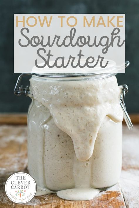 Making your own sourdough starter is much easier than you might think. All you need is some flour and water to get started. Use these simple instructions to make your very own bubbly starter and incredible sourdough bread at home. Make A Sourdough Starter, Making Sourdough Bread, Sourdough Bread Starter, Dough Starter, Homemade Sourdough Bread, Bread Starter, Sourdough Starter Recipe, Baking Basics, Sourdough Baking