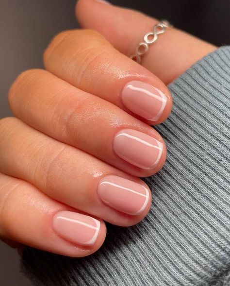 Trendy Natural Nails Short, French Nails Natural Nail, Trendy Short Gel Nails, Very Short Natural Nails, Short Natural Nails Ideas, Very Short French Nails, Extremely Short Nails, Natural Short Nails Ideas, French Manicure Long Nails