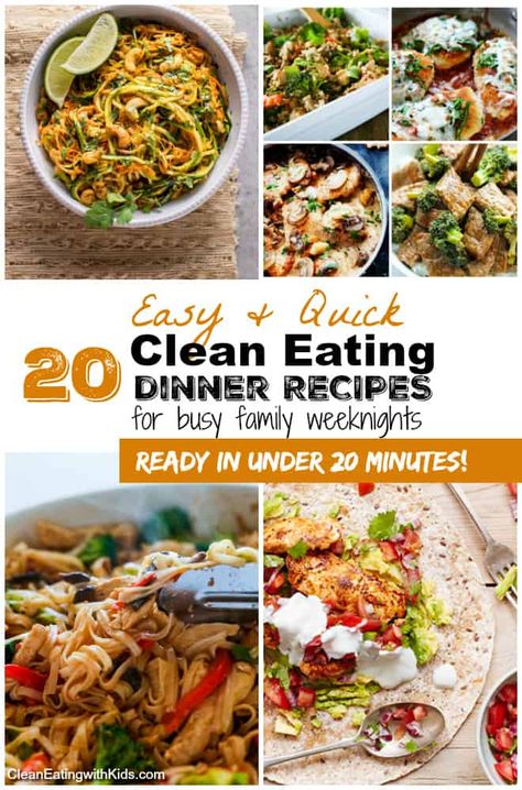 Clean Eating Dinners Easy, Quick Clean Eating Recipes, Clean Eating Dinner Recipes, Clean Eating With Kids, Quick Clean Eating, Clean Dinner Recipes, Clean Dinners, Easy Clean Eating Recipes, Clean Eating Recipes For Dinner