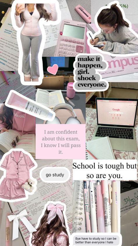 go study! ., 🧷 ✧ 📄˚. ᵎᵎ 🎀., [ #study , #studyaesthetic , #studymotivation , #studyinginspo , #studymoodboard , #school , #romanticizingschool , #romanticism , #pink , #moodboards , #coquette ] Studying Inspo Wallpaper, Go Study, Pink Academia, Nursing Motivation, Academic Aesthetic, School Preparation, Exam Motivation, Study Board, Academic Motivation