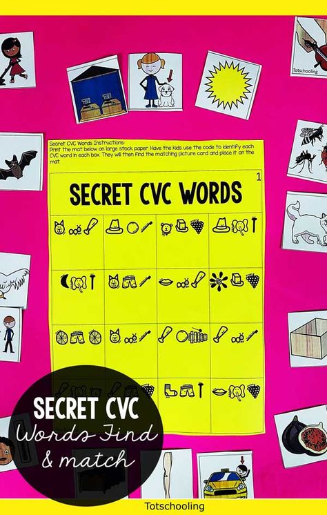 FREE printable Secret Spy CVC word activity for kindergarten kids to decode words and practice reading. Fun and motivating literacy activity! Cvc Worksheets Kindergarten, Probability Worksheets, Activity For Kindergarten, Free Educational Printables, Cvc Worksheets, Literacy Activities Kindergarten, Cvc Word Activities, Teaching Sight Words, Teaching Spelling