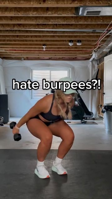 Weighted Burpees, Beginner Burpee, Modified Burpee Exercise, Dumbell Burpees, Movement With Julie, Burpees Exercise, Body Movement, Gym Video, Gym Membership