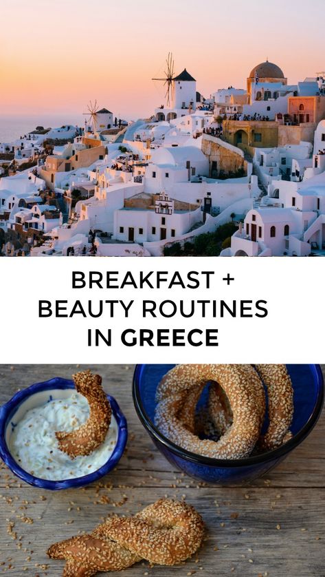 What's a typical Greek breakfast and beauty routine? Is there any truth to the saying that the traditional Greek breakfast is a frappe and a cigarette? // yesandyes.org Greek Lifestyle, Greek Breakfast, Greece Culture, Mediterranean Travel, Greece Trip, Mediterranean Summer, Greek Beauty, Greece Beach, Travel Greece