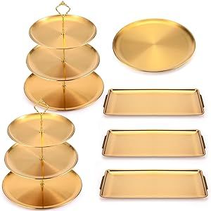 Wedding Cupcake Table, Gold Cupcake Stand, Gold Dessert Table, Dessert Table Display, Rectangle Serving Tray, Gold Serving Tray, Cupcake Table, Gold Cake Stand, Cupcake Tiers Stand