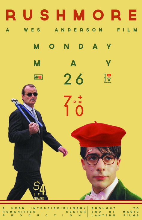 Rushmore Wes Anderson movie poster, may 2014 Wes Anderson Film Poster, Rushmore Poster, Wes Anderson Poster Design, Rushmore Movie Poster, Wes Anderson Posters, Rushmore Film, Wes Anderson Graphic Design, Rushmore Wes Anderson, Rushmore Movie