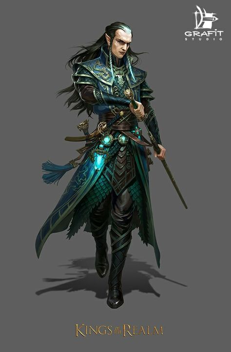 Elf Fighter Elven Kingdom, Male Elf, Elf Warrior, Classic Rpg, Half Elf, Elf Characters, Pathfinder Character, Heroic Fantasy, High Elf