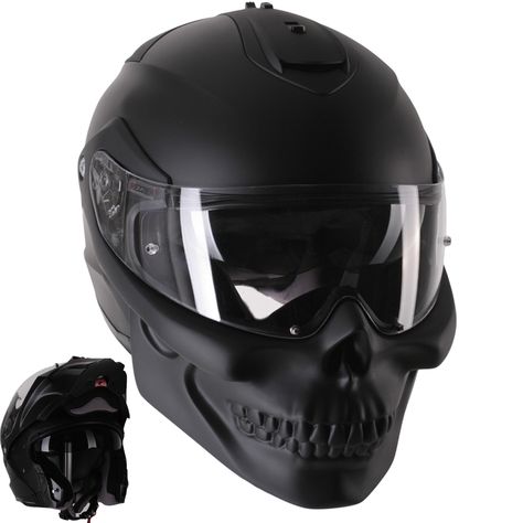 Skull Motorcycle Helmets - WARNING; Not all Skulls are created equal. Skull Motorcycle Helmet, Custom Motorcycle Helmet, Skull Motorcycle, Motorcycle Helmet Design, Skull Helmet, Biker Helmets, Futuristic Helmet, Helmet Concept, Cool Motorcycle Helmets